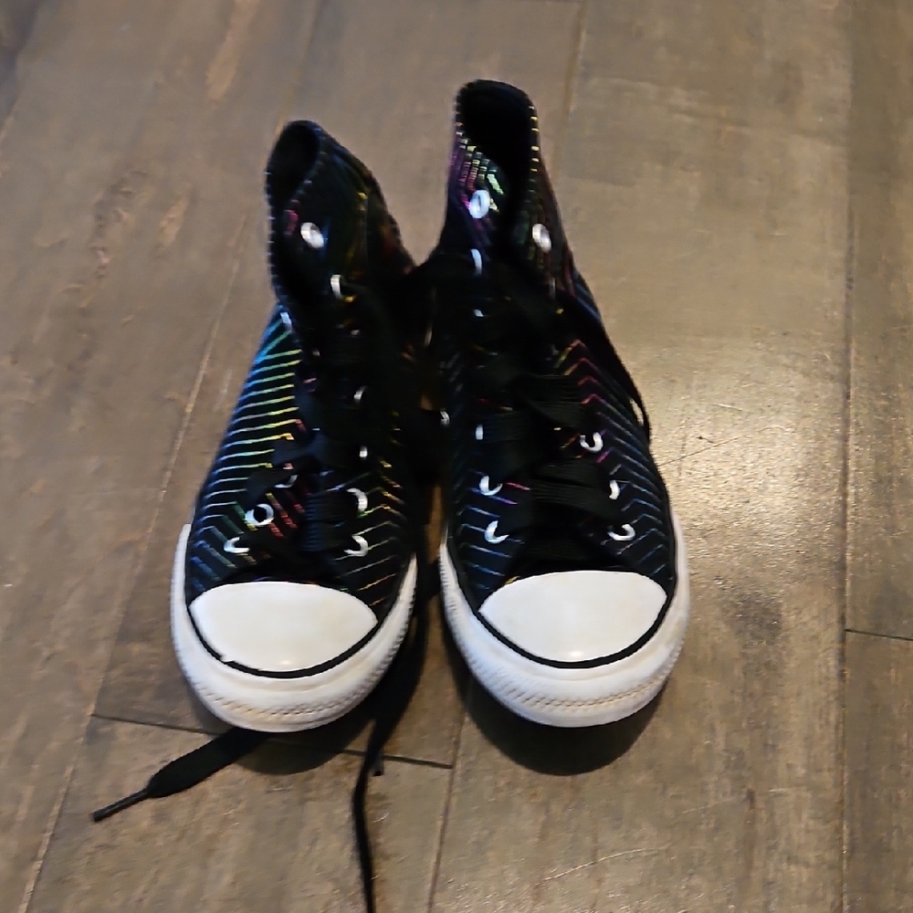 Colorful High-Top Sneakers